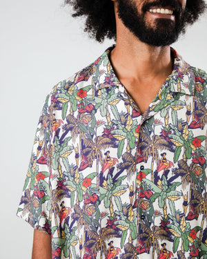 Helios Aloha Shirt Ecru