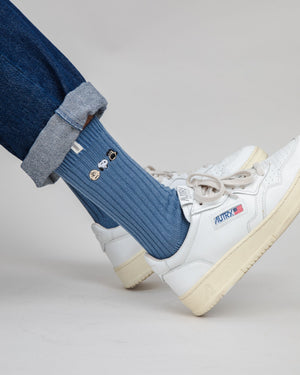 Peanuts The Gang Socks Blue