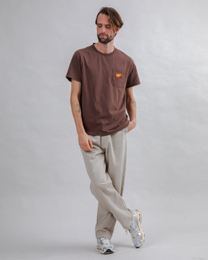 Choco Label T-shirt Brown