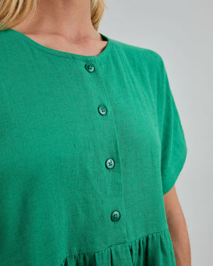 Oversize Long Dress Green