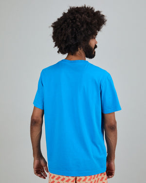 Doggy Balloon Patch T-Shirt Blue