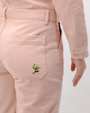 Cotton Twill Boiler Suit Rose