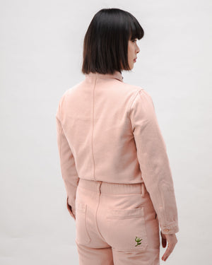 Cotton Twill Boiler Suit Rose