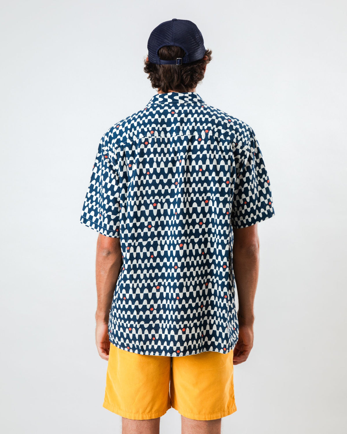 Sunset Aloha Shirt Navy