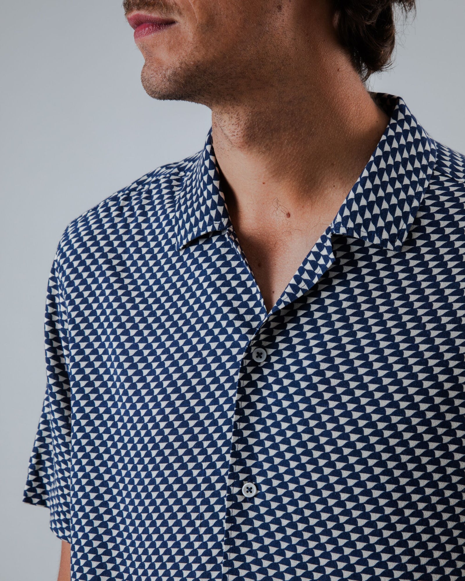 Tramuntana Aloha Shirt Navy
