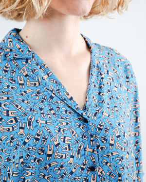 Just Swim Aloha Blouse