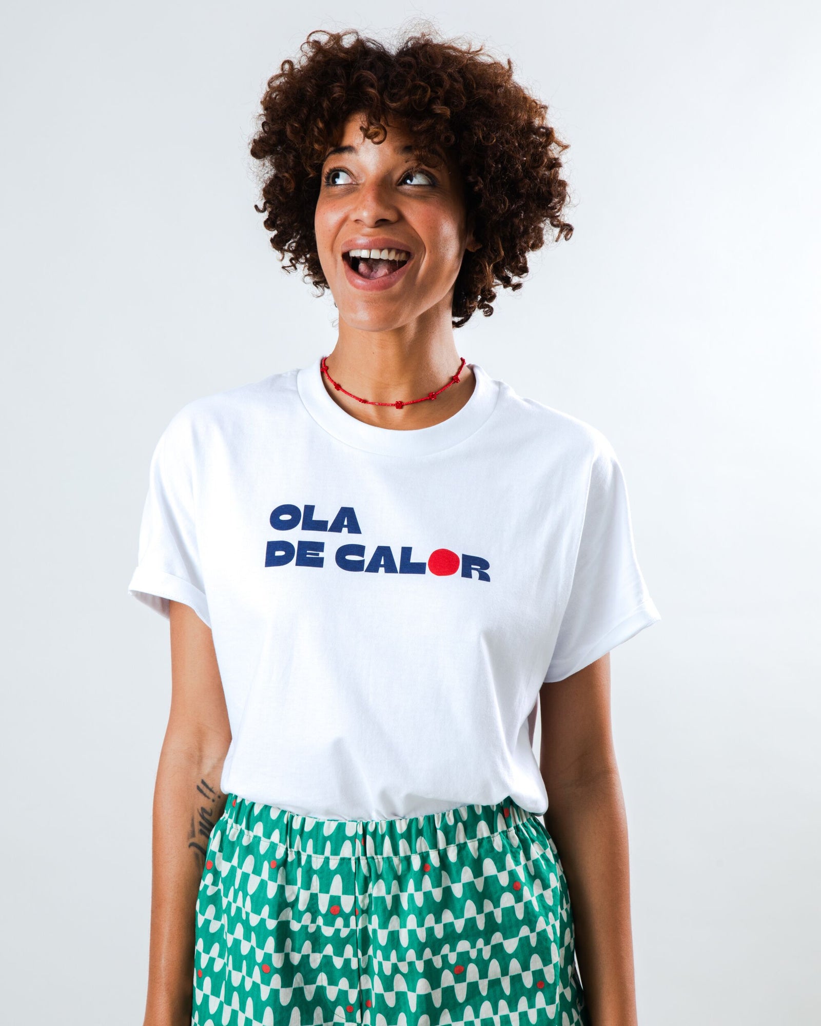 Ola de Calor Oversize Tee  White