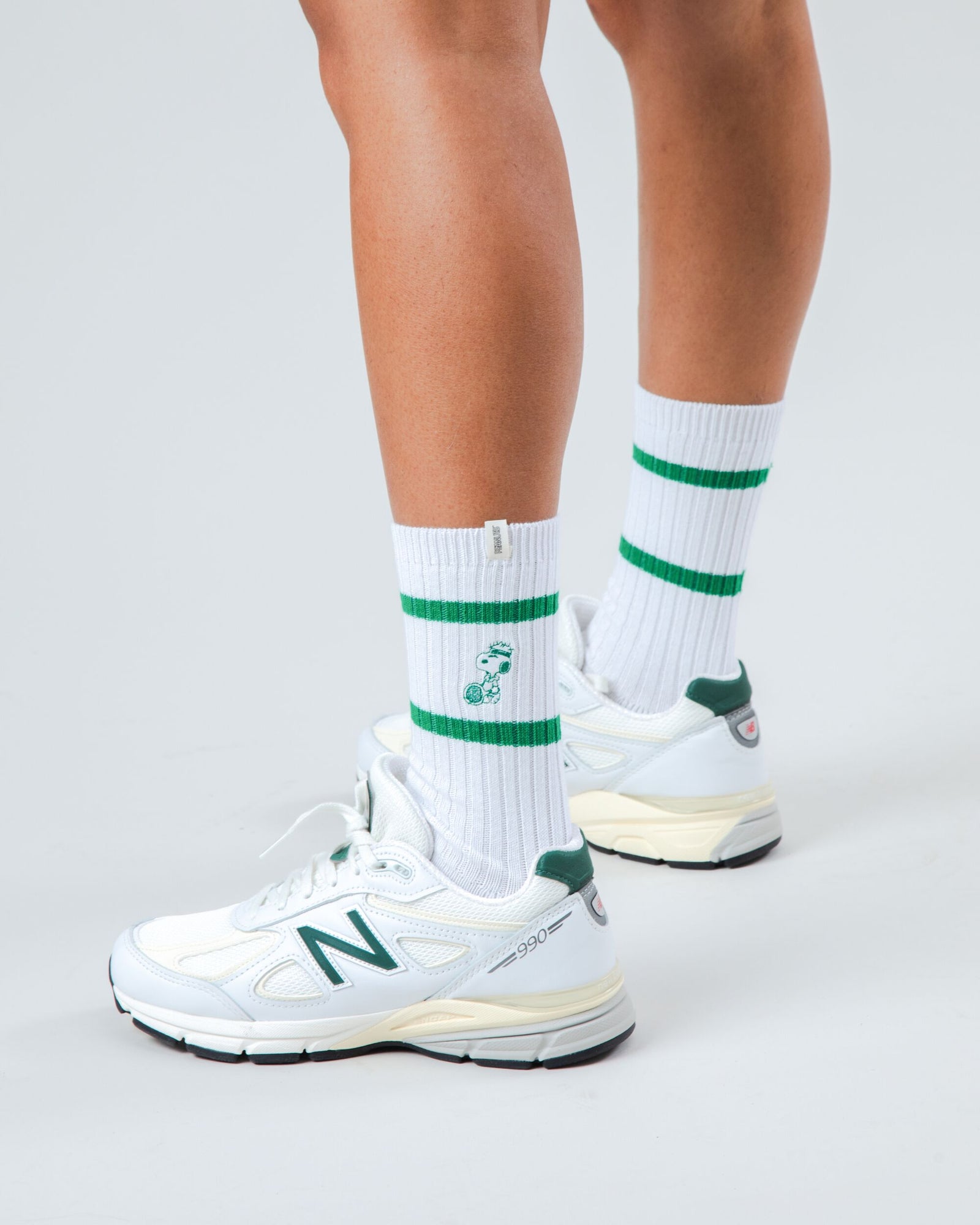 Peanuts Tennis Snoopy Socks White