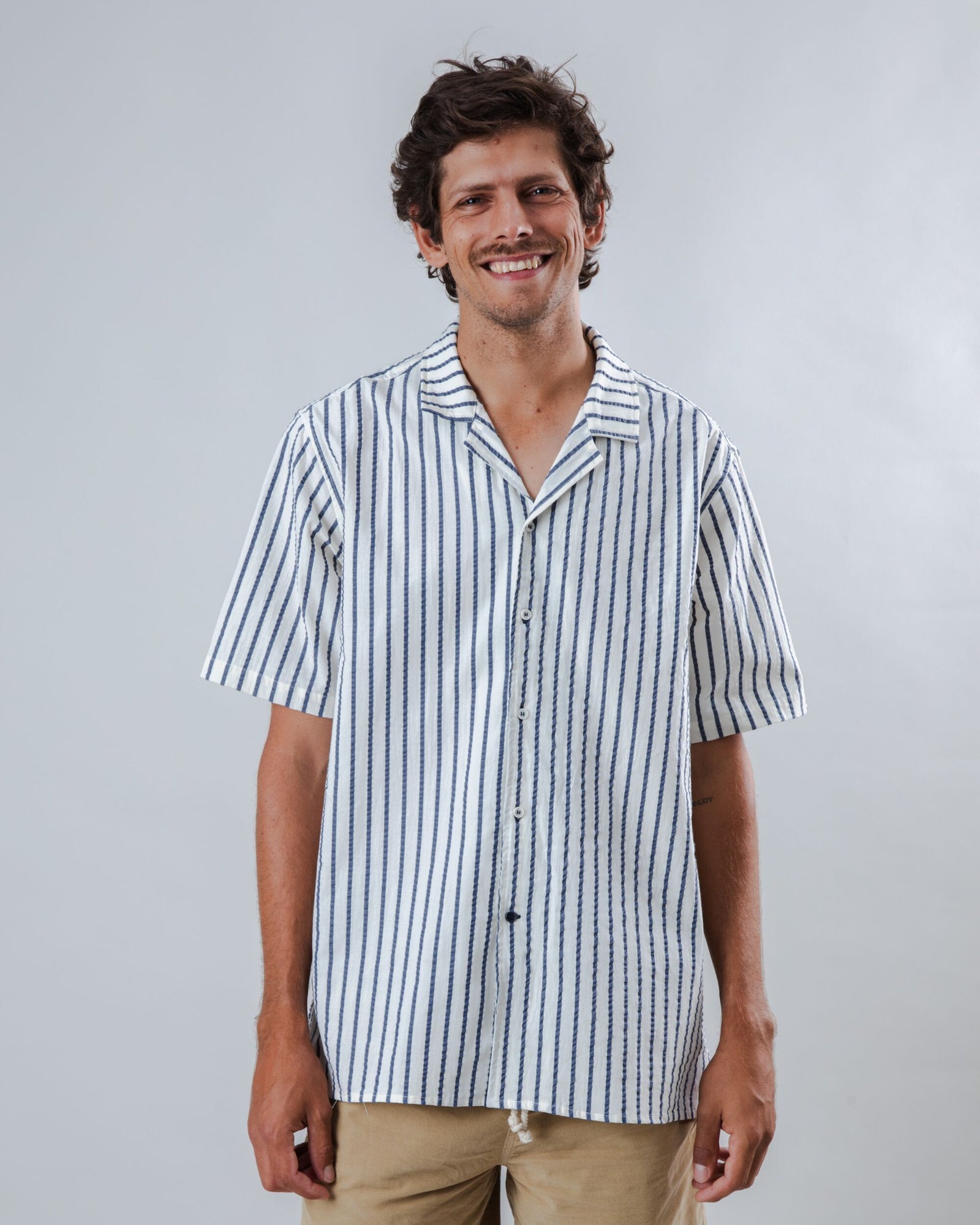 Sailor Aloha Shirt Blue