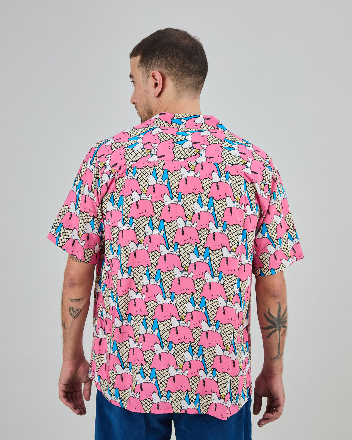Peanuts Gelato Aloha Shirt Pink
