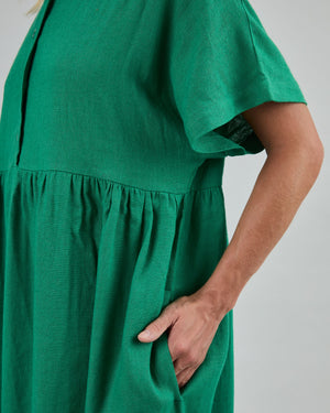 Oversize Long Dress Green