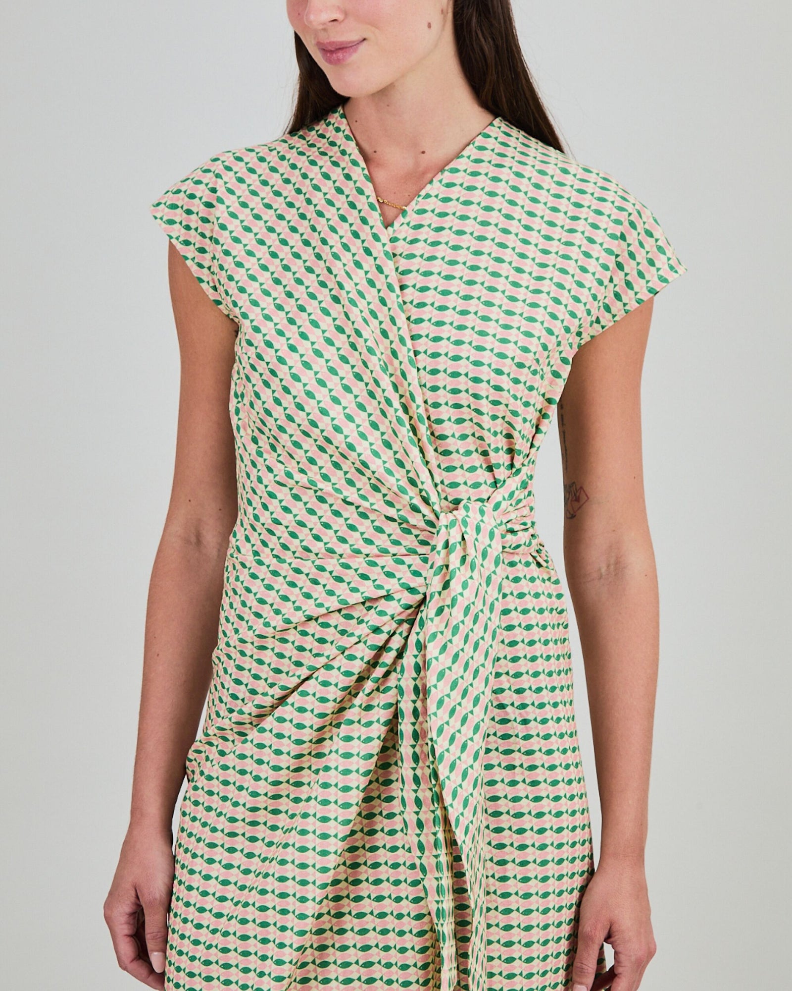 Sardinas Kimono Dress Yellow