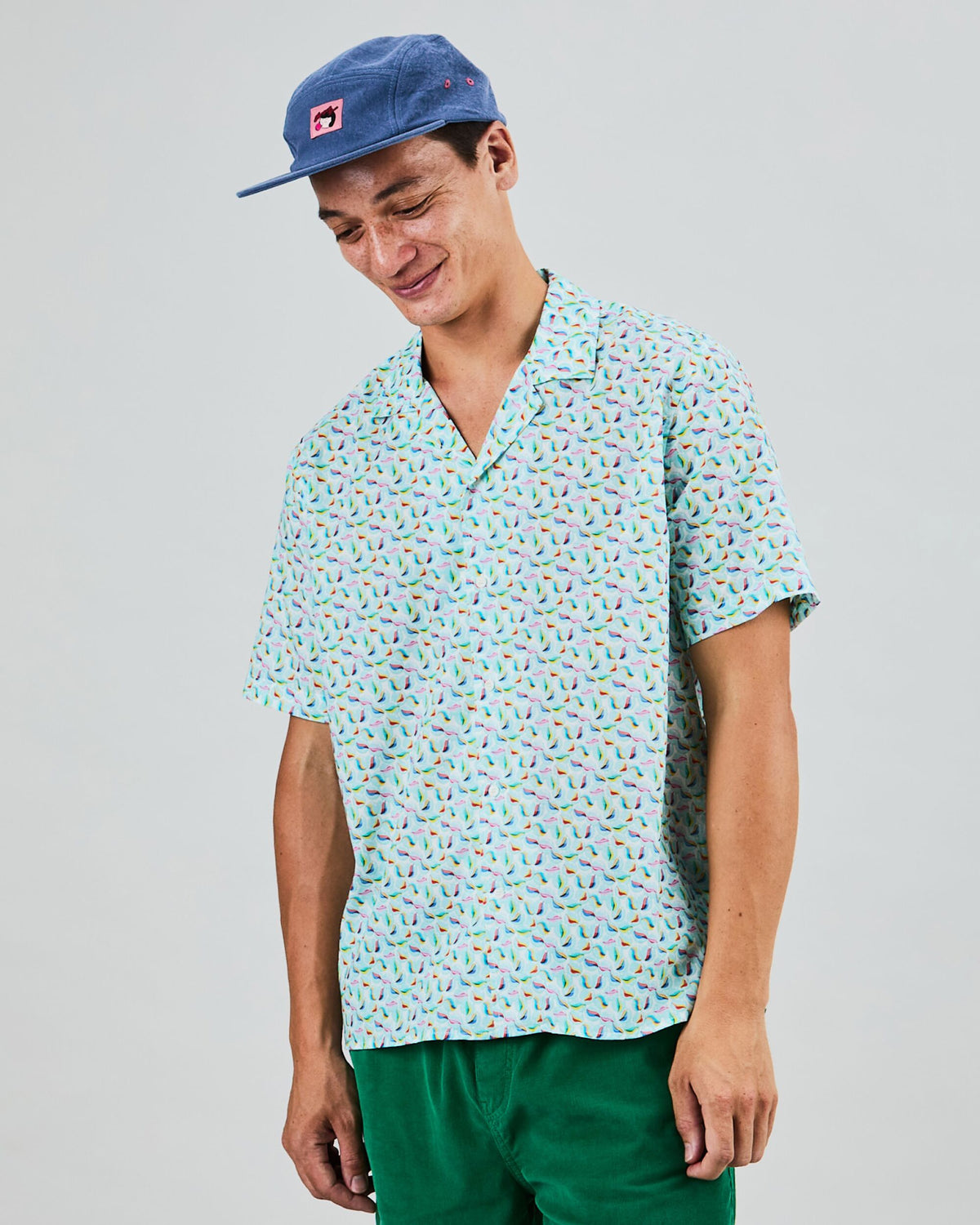 Marbles Aloha Shirt White