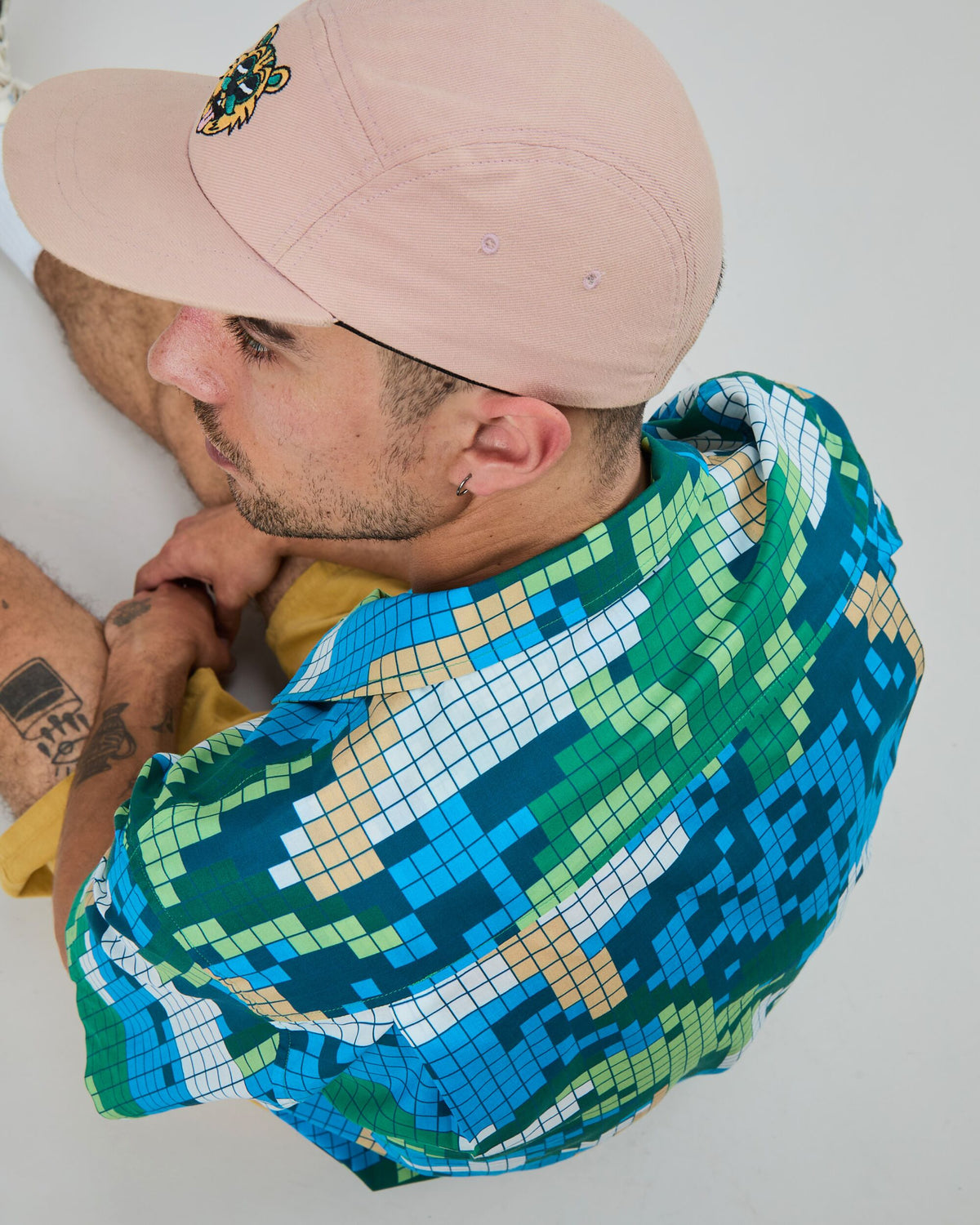 Tropical Pixel Camo Aloha Shirt