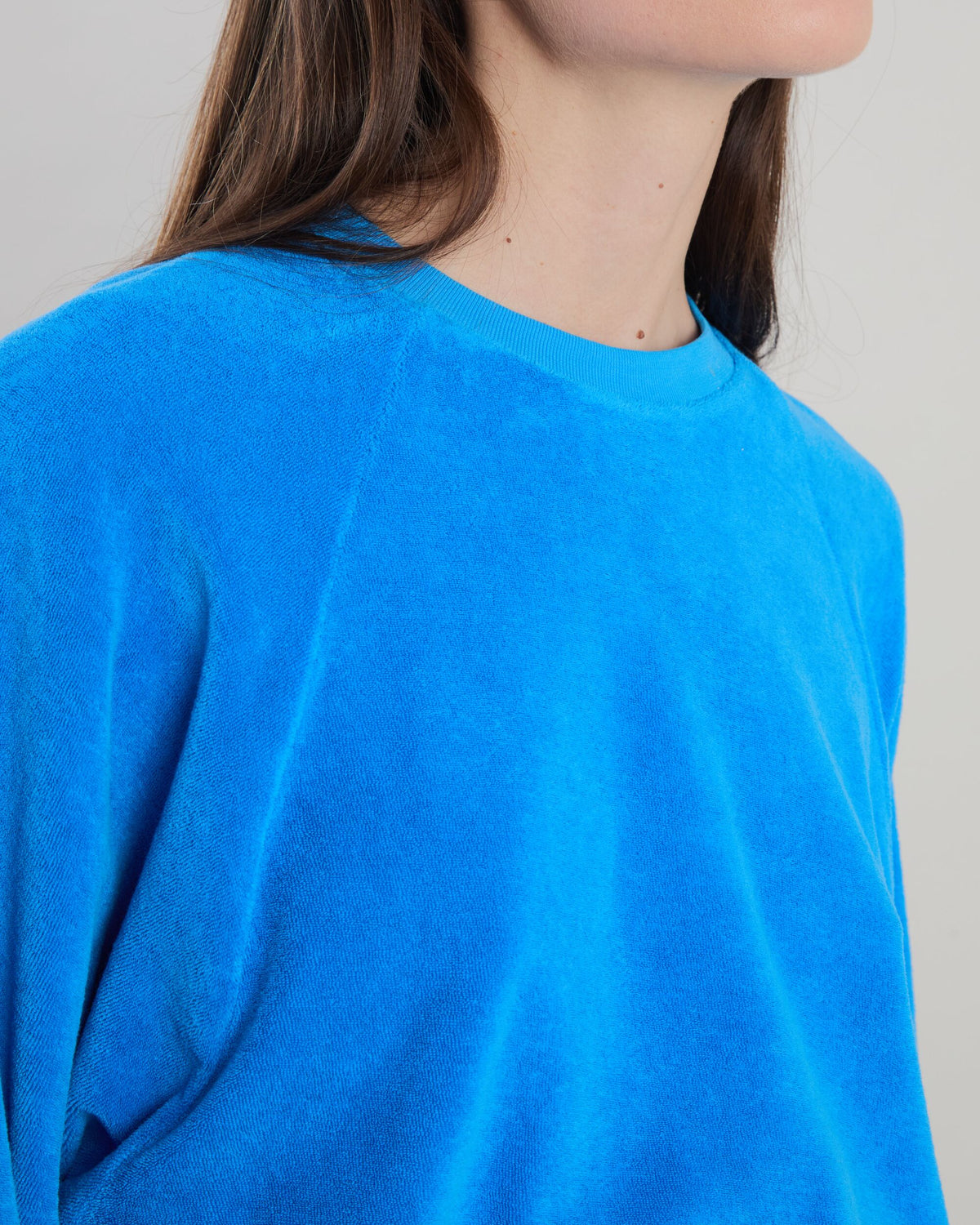 Terry Ranglan Sweatshirt Blue