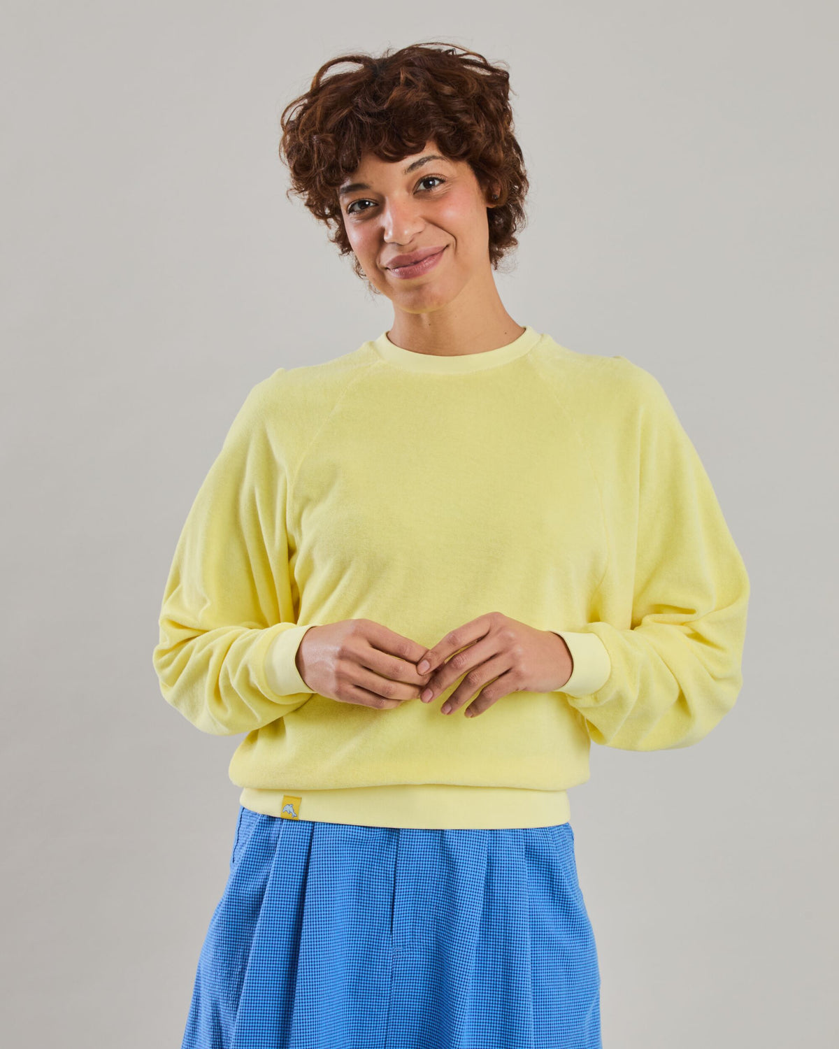 Terry Ranglan Sweatshirt Yellow