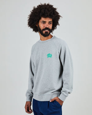 Asis Percales Crocodylus Sweatshirt Grey Melange