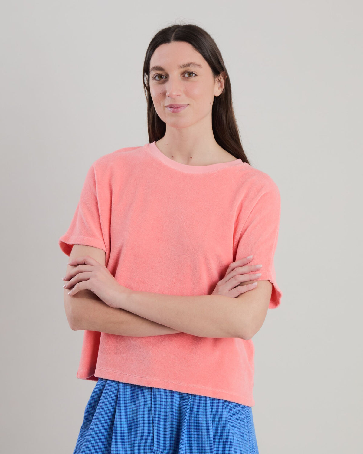 Terry oversize Tee Peach