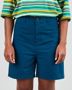High Waist Shorts Blue