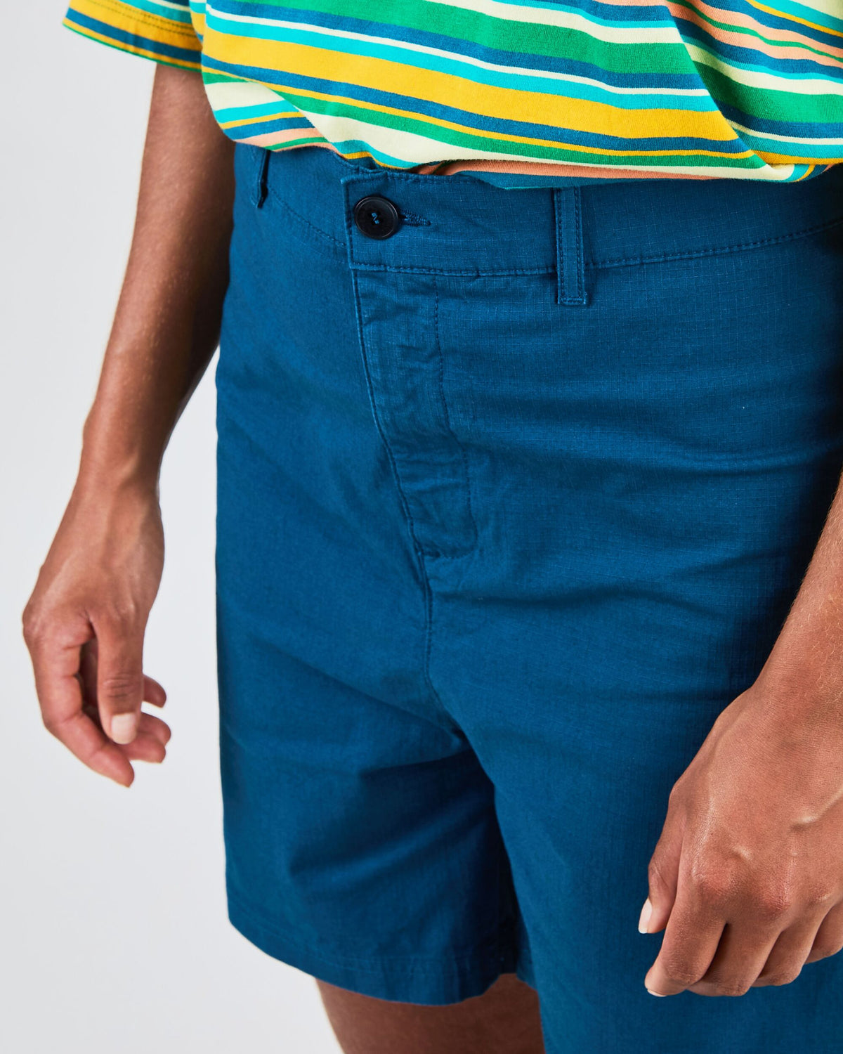 High Waist Shorts Blue