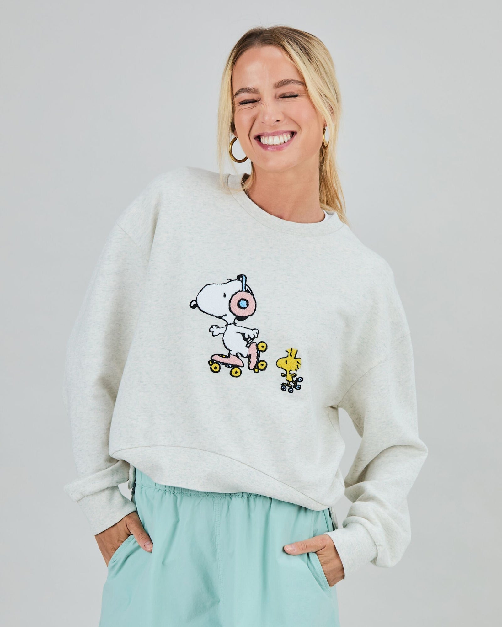 Peanuts Roller Sweatshirt Ecru
