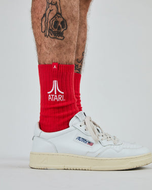 Atari logo socks red