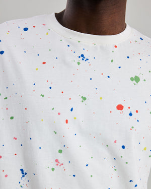 Splash Paint Tshirt Ecru