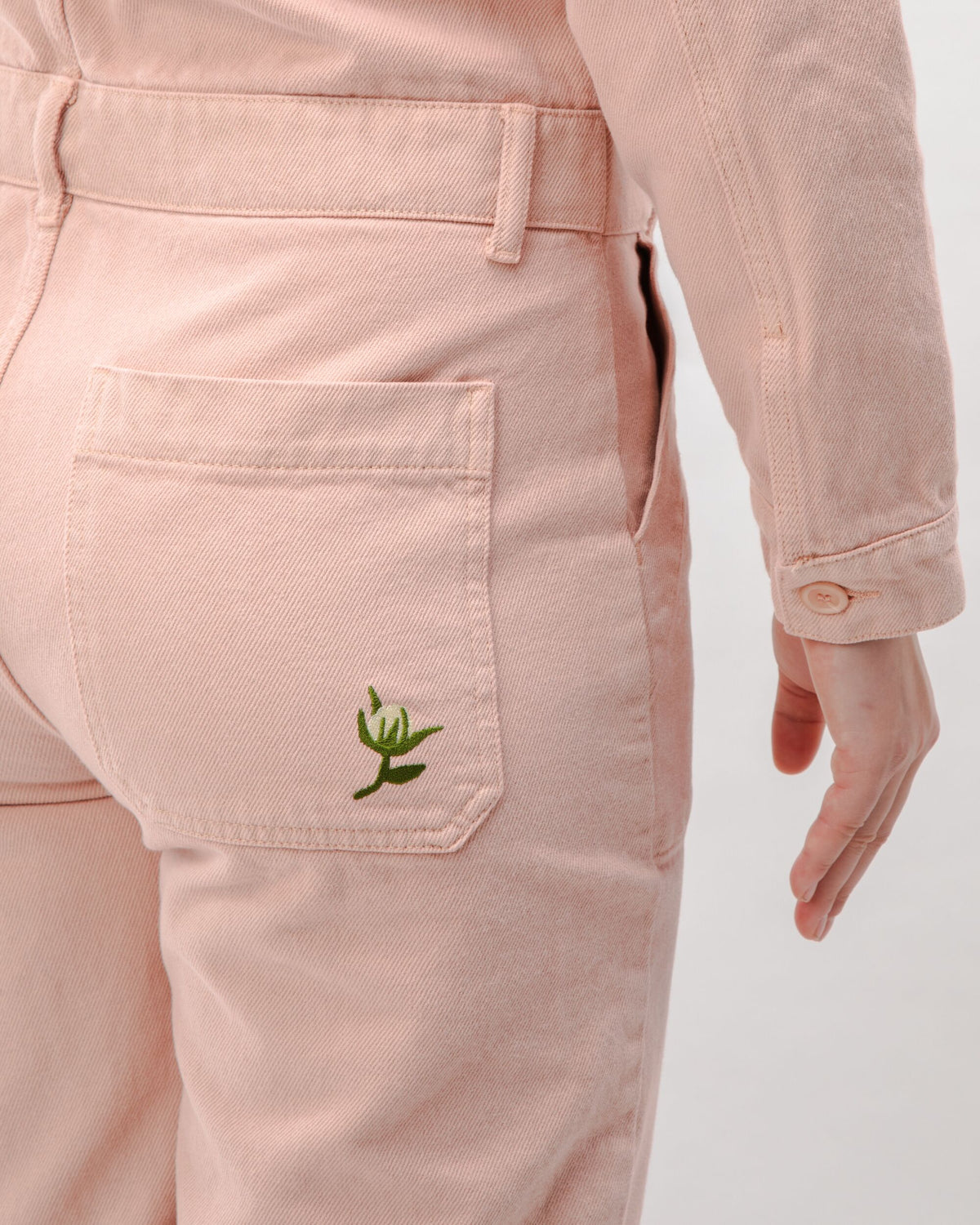 Cotton Twill Boiler Suit Rose
